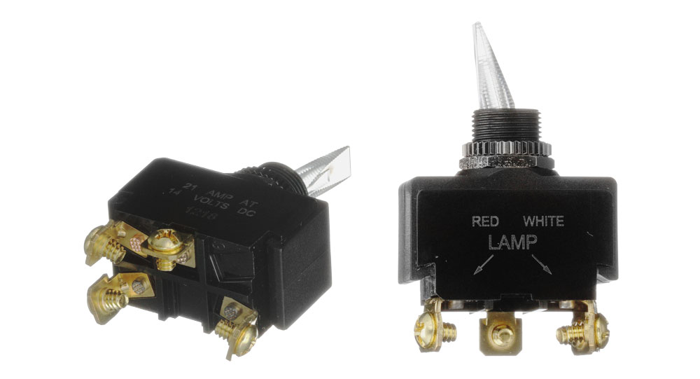 Nylon Handle Decorator Style 20 Amps AT 12 Volts DC Toggle Switches