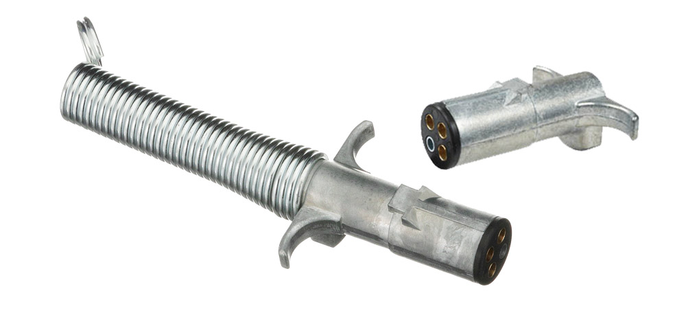 4-Pole Plugs: Zinc, 12-24 Volts, 35 Amp